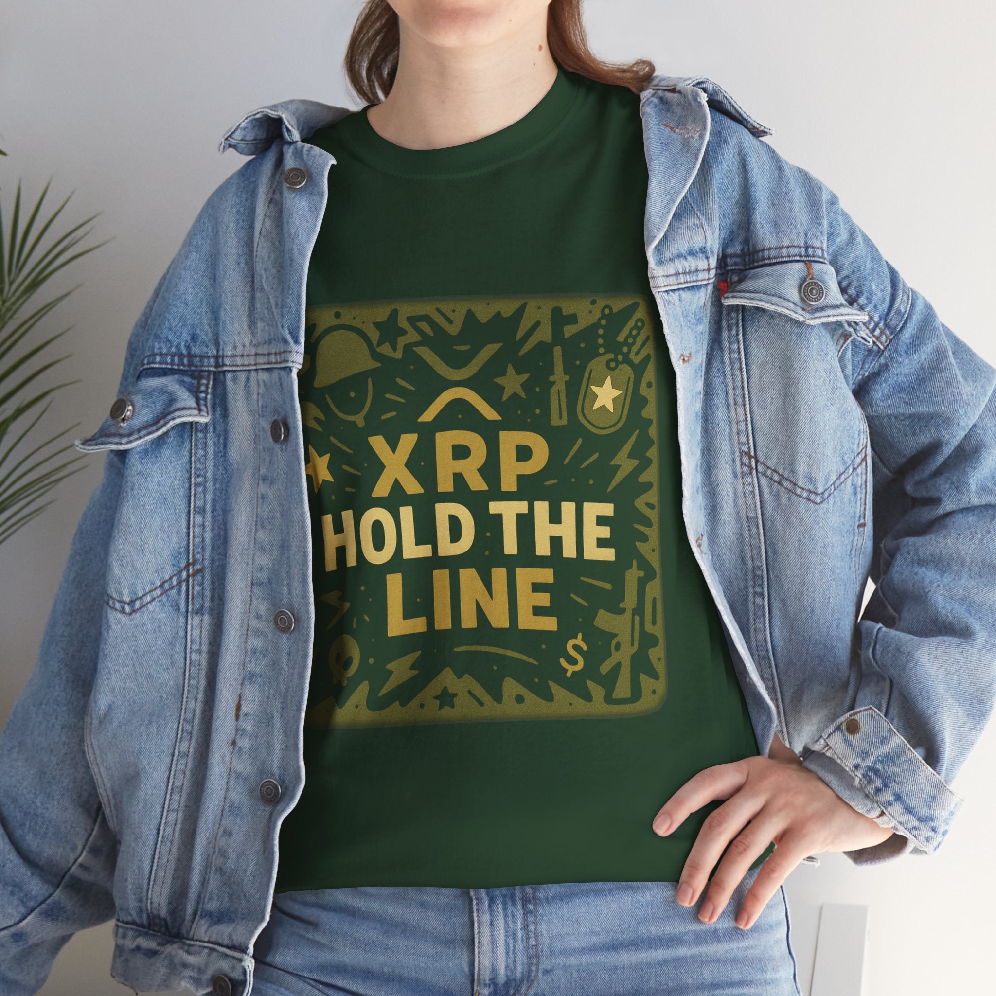 T-Shirt — XRP Hold The Line Crypto Graphic Tee