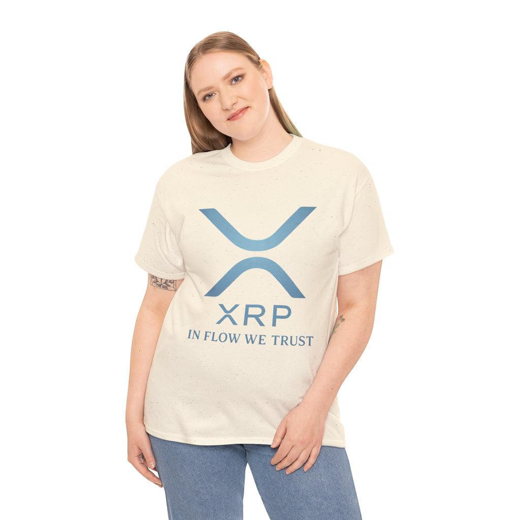 XRP Crypto Tee — "In Flow We Trust" Ripple Logo T-Shirt