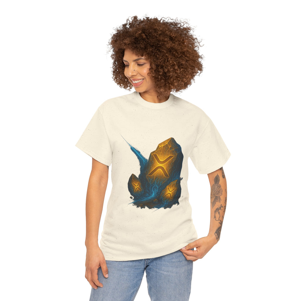 Rune Stone Graphic Tee — Glowing Mystic Rock T-Shirt