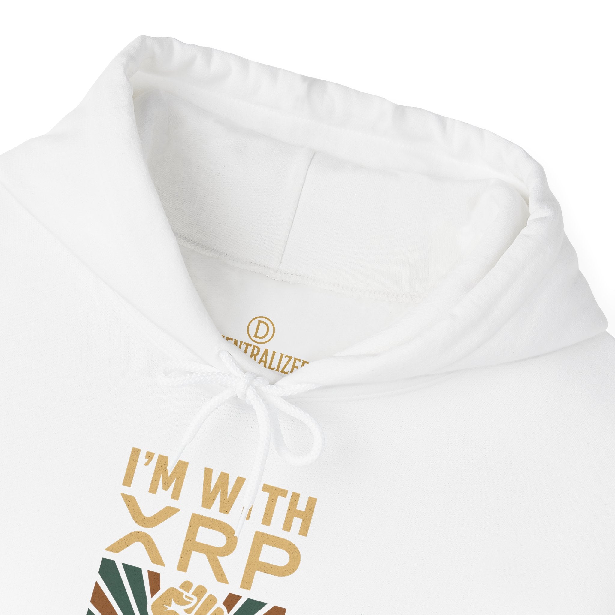 Hoodie — "I'm With XRP" Retro Crypto Graphic Hoodie