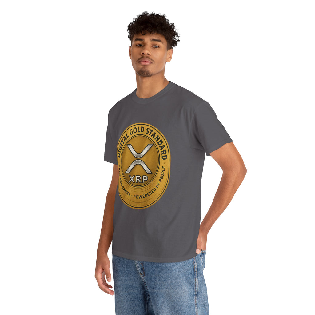 XRP Digital Gold Tee – Cryptocurrency Logo Shirt