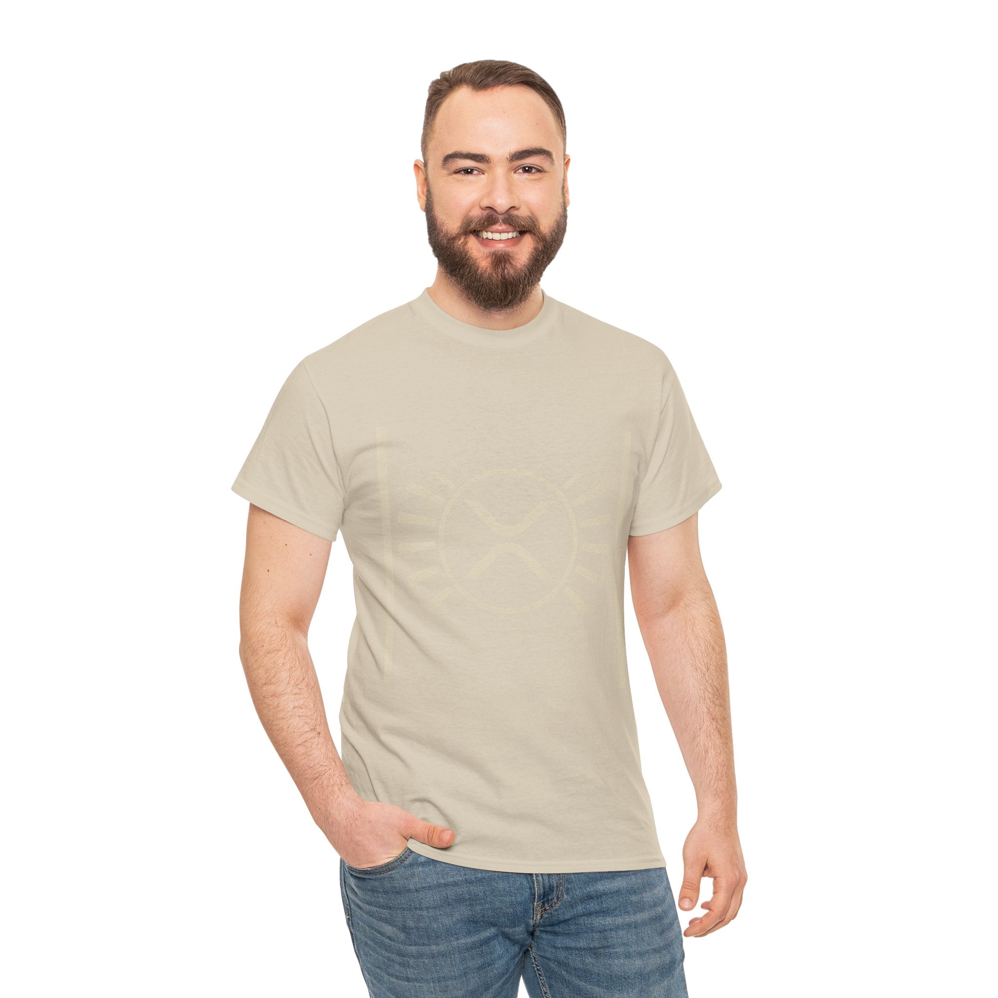 XRP Sun Logo T‑Shirt — Minimal Crypto Ripple Tee