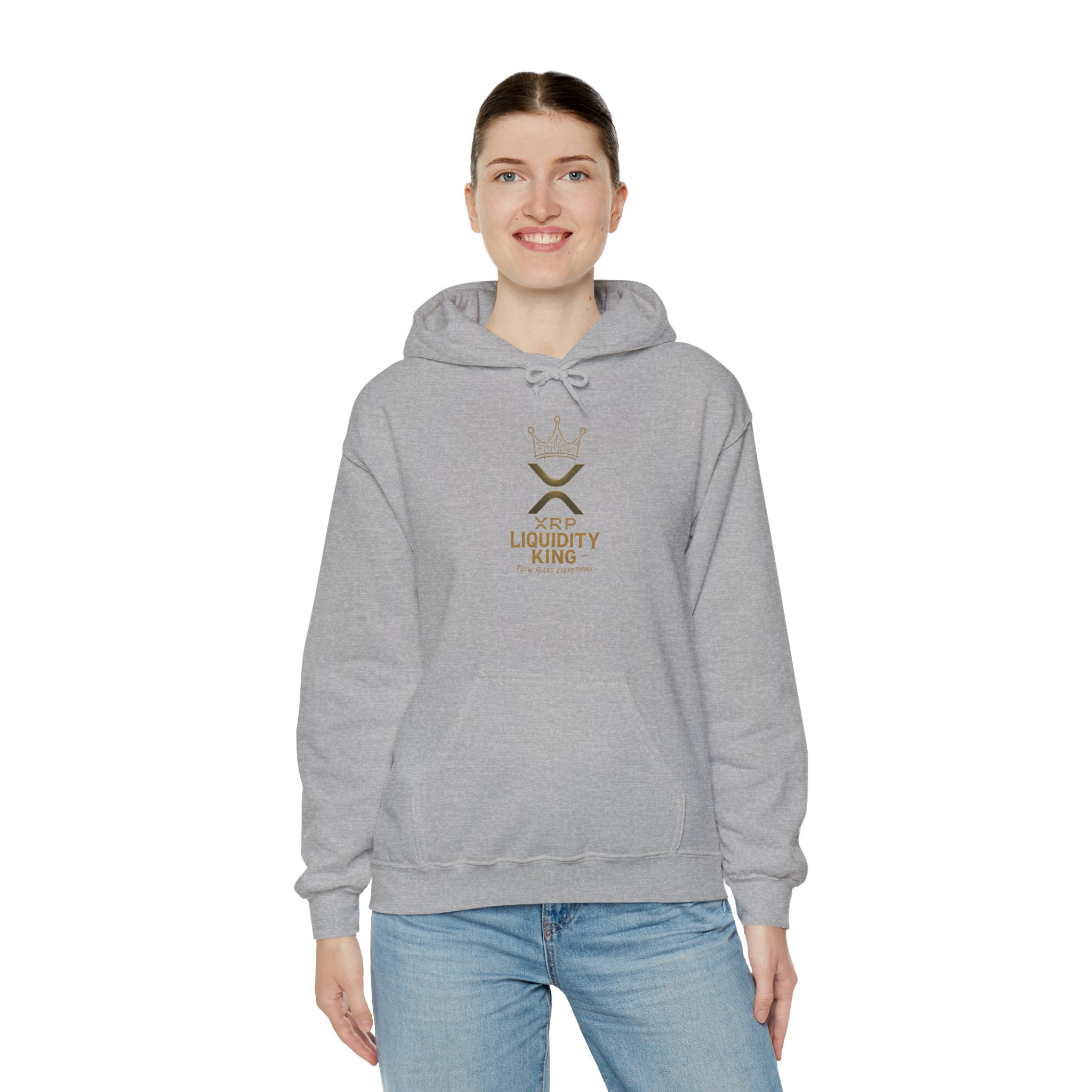 XRP Liquidity King Hoodie — Crypto Logo Pullover for Traders & Investors
