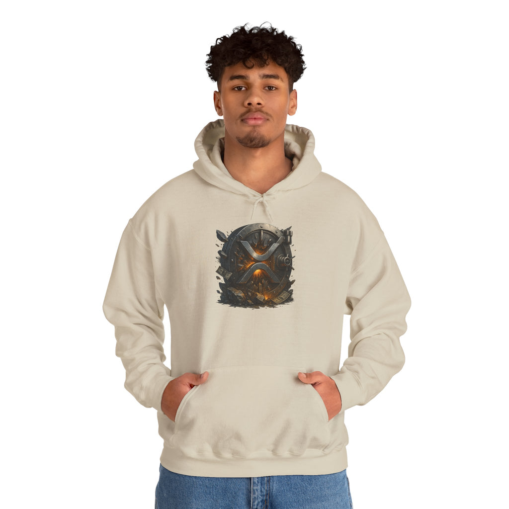 Viking Shield & Helmet Hoodie — Norse Warrior Graphic Sweatshirt