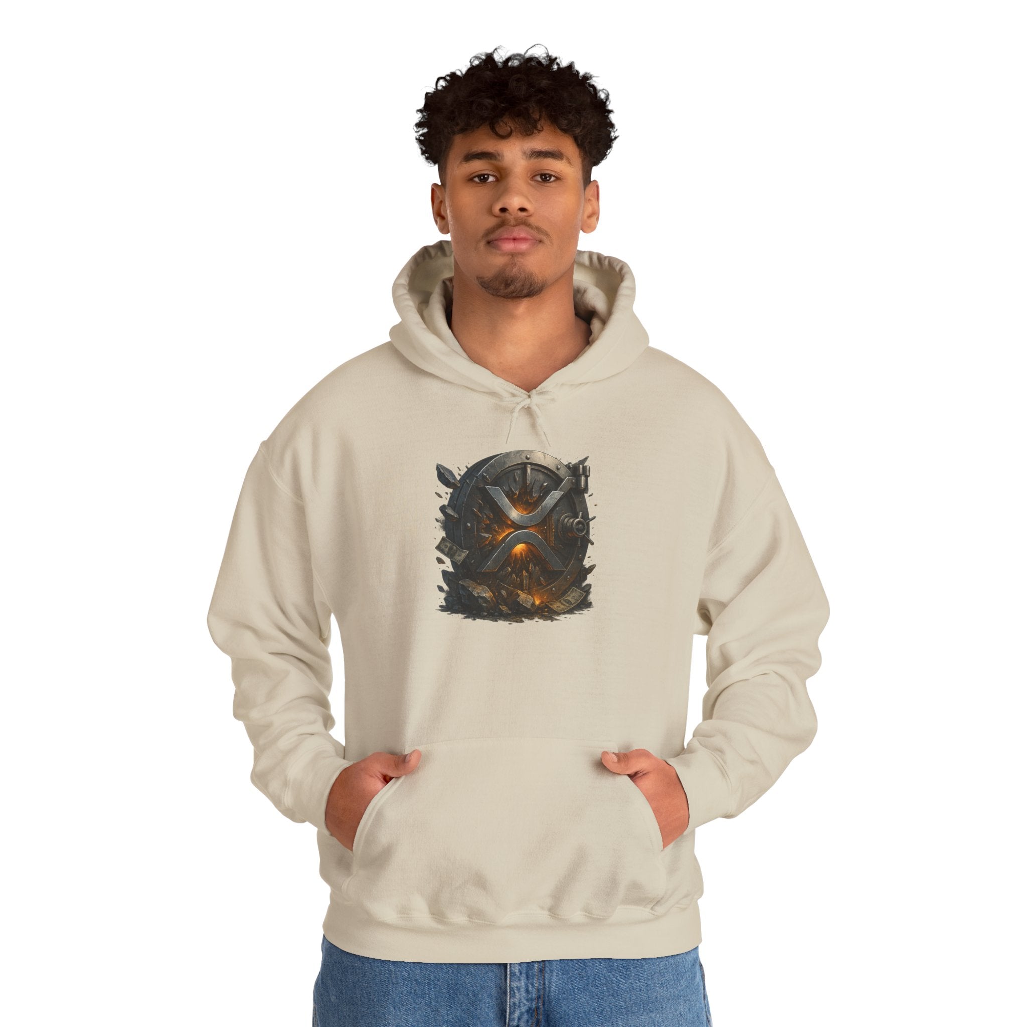 Viking Shield & Helmet Hoodie — Norse Warrior Graphic Sweatshirt