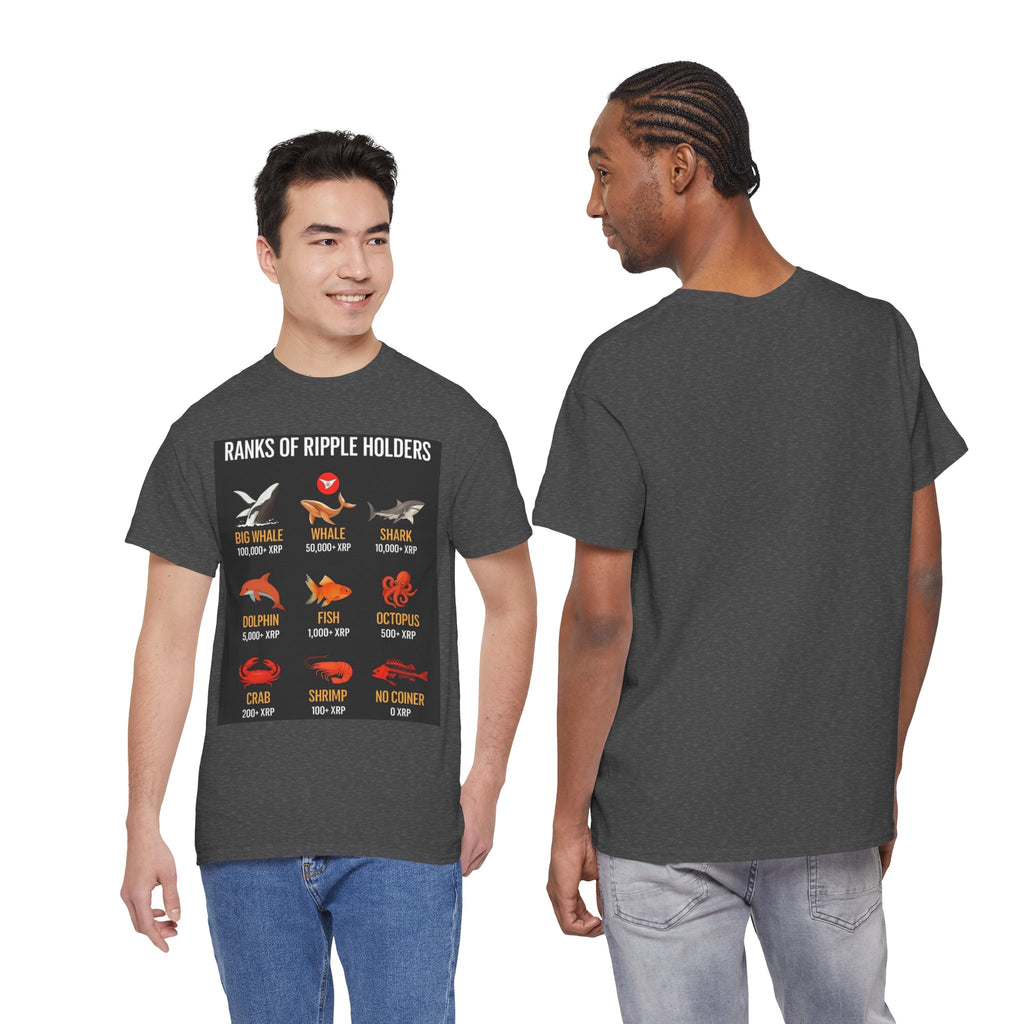 Crypto Ranks T-Shirt – "Ranks of Ripple Holders" Illustrated Guide