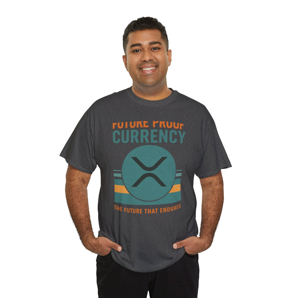 RIPPLE XRP 'Future Proof Currency' Graphic Tee — Crypto Retro Logo Shirt