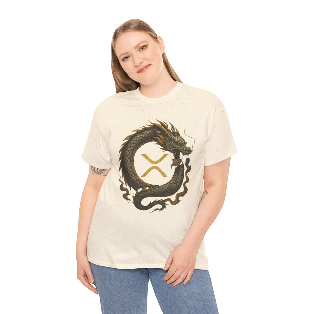 Dragon XRP Logo T-Shirt — Crypto XRP Circle Dragon Graphic Tee
