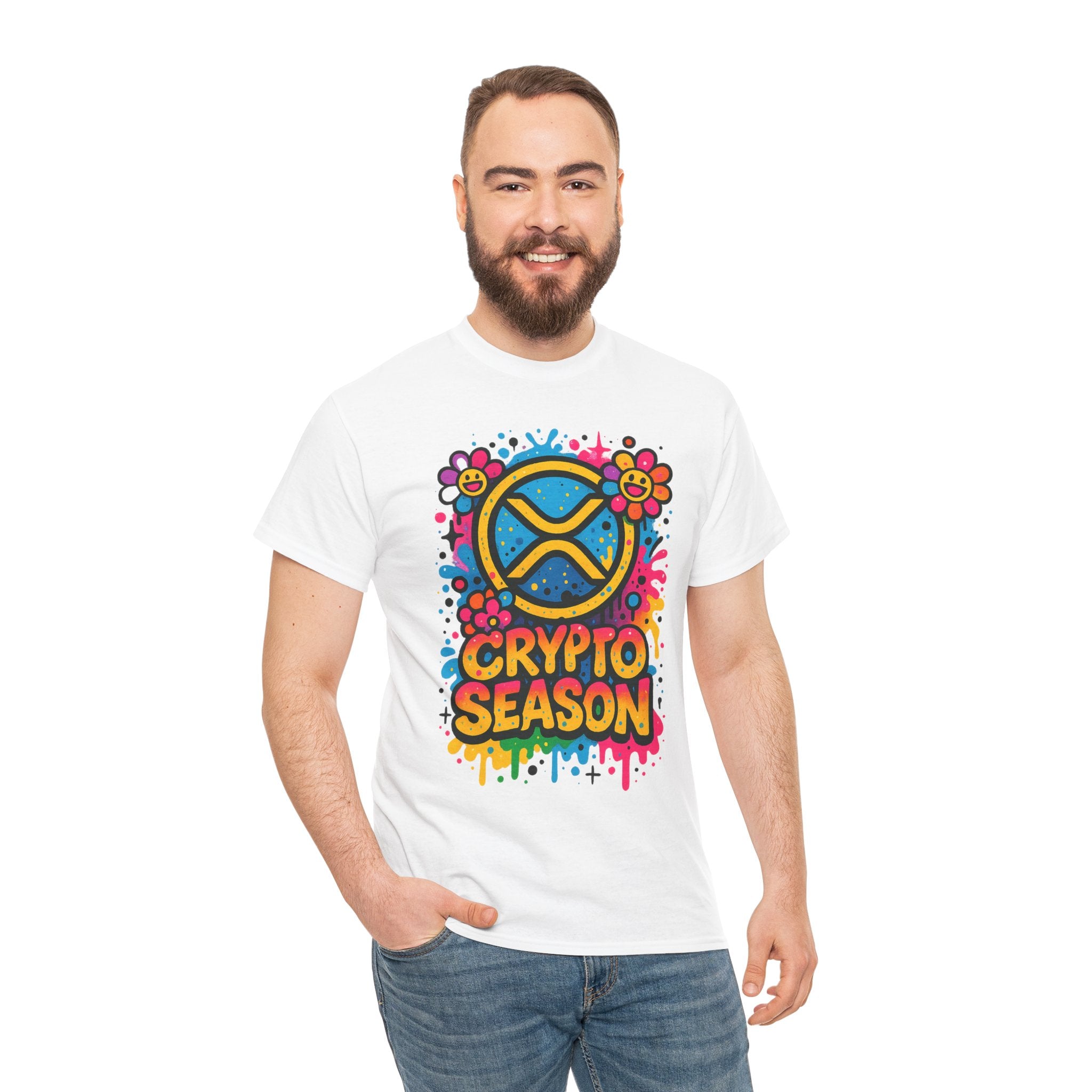 Crypto Season T-Shirt — Colorful Ripple XRP Logo Tee