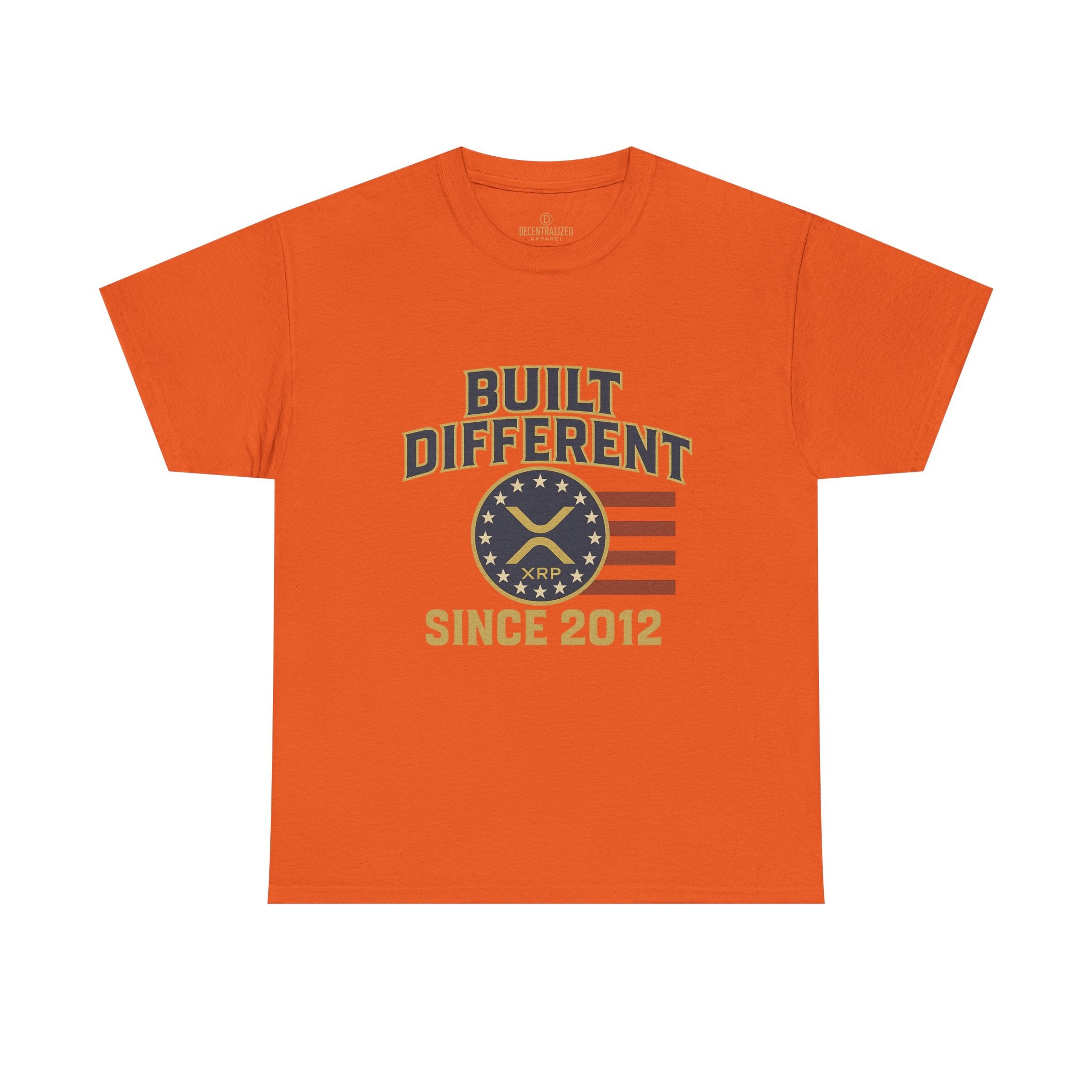 Built Different Since 2012 T-Shirt — American Flag Vintage Crew Tee