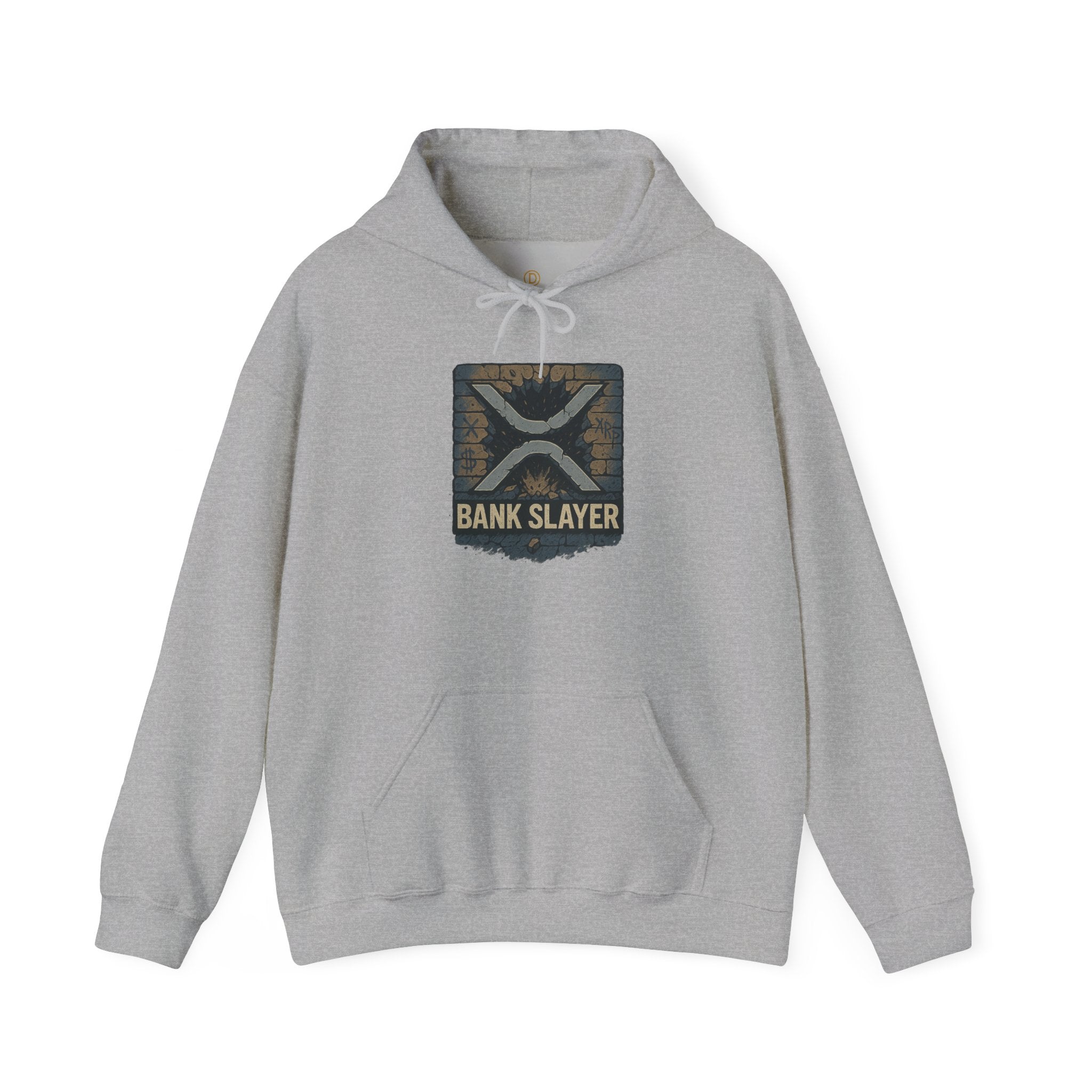 Bank Slayer Hoodie - Vintage Tactical Crest Graphic Sweatshirt