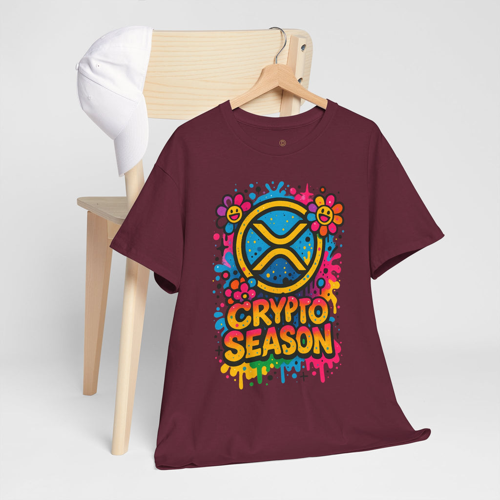 Crypto Season T-Shirt — Colorful Ripple XRP Logo Tee