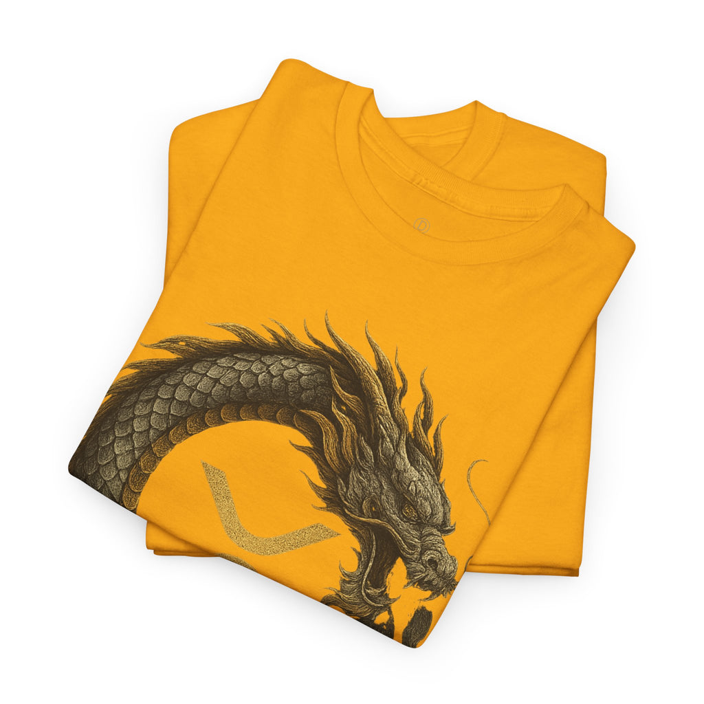 Dragon XRP Logo T-Shirt — Crypto XRP Circle Dragon Graphic Tee