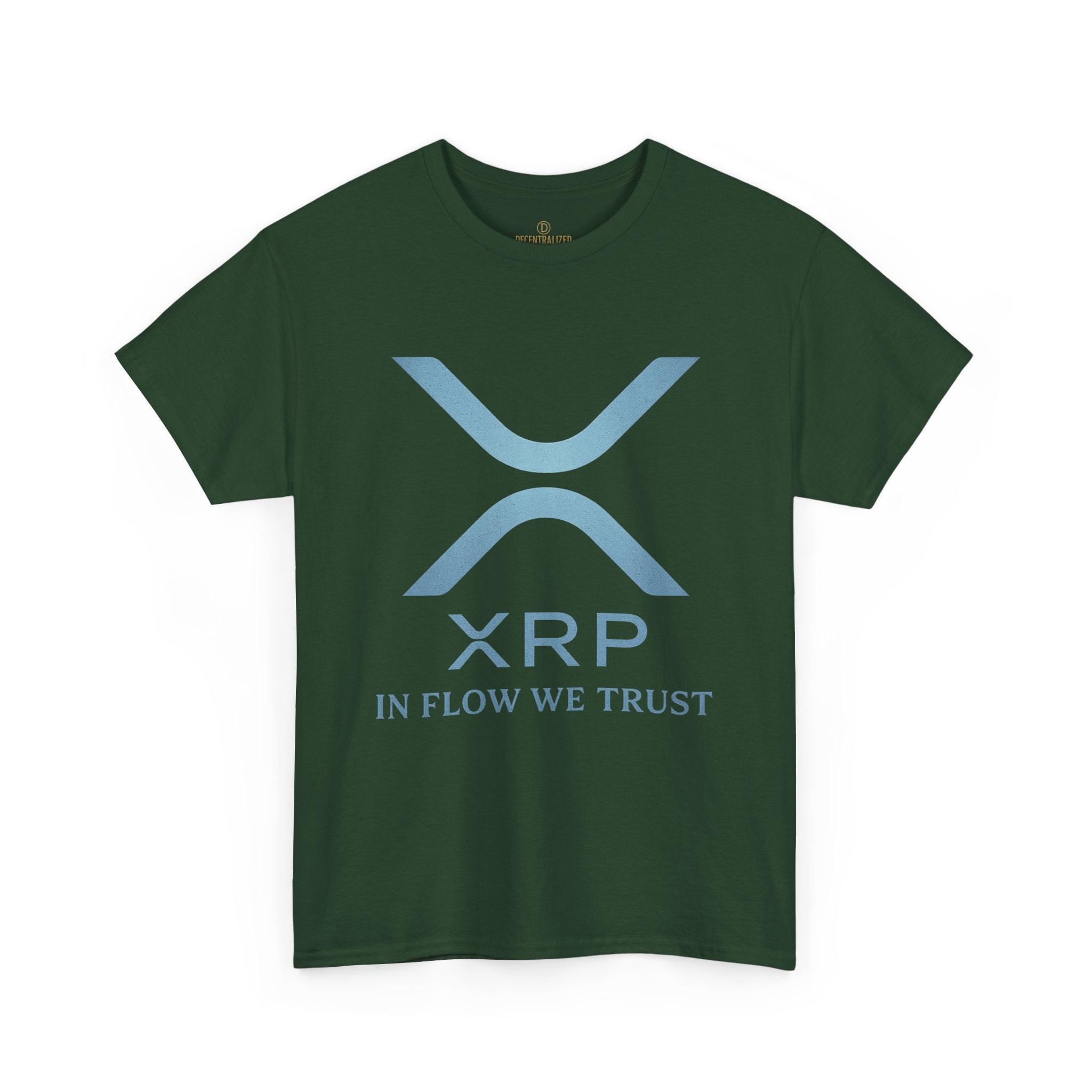 XRP Crypto Tee — "In Flow We Trust" Ripple Logo T-Shirt