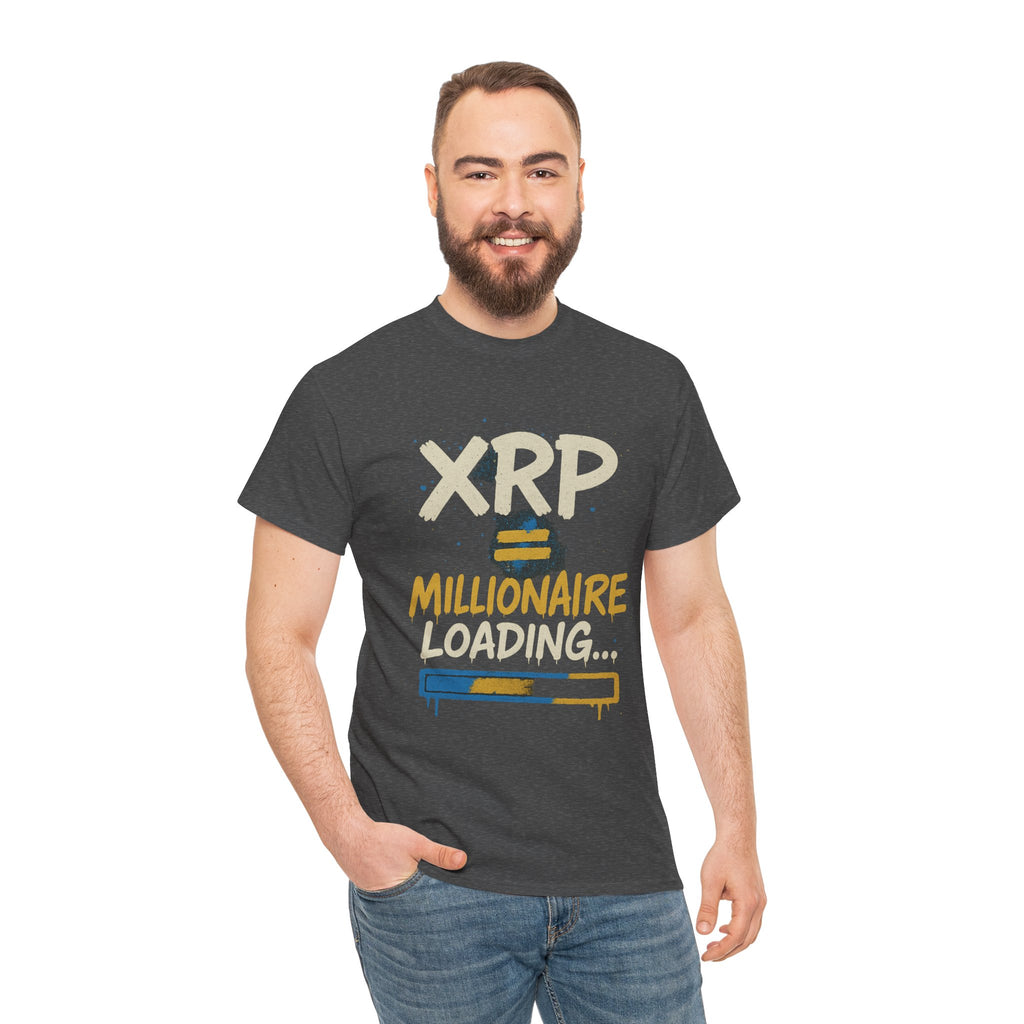 XRP Millionaire Loading T-Shirt — Crypto Investor Progress Tee