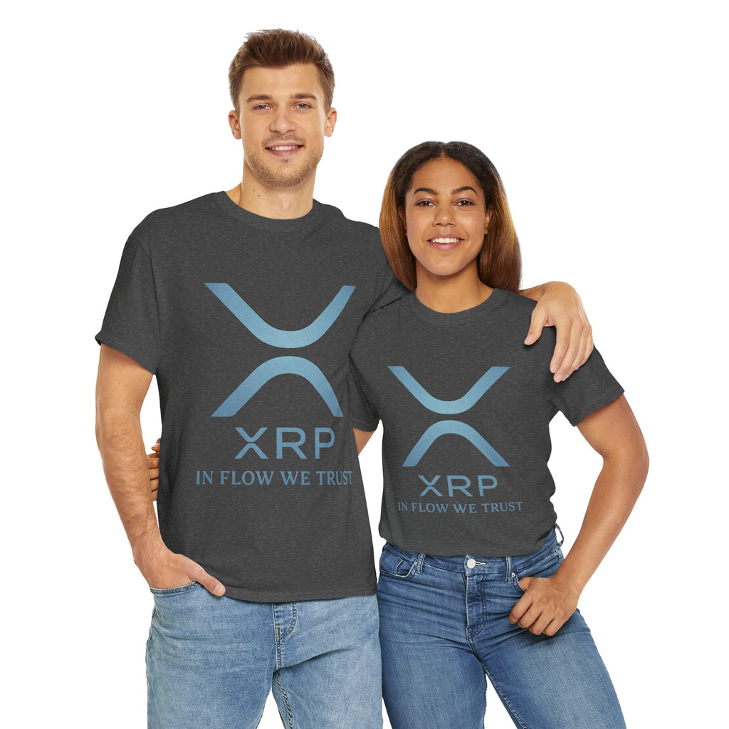 XRP Crypto Tee — "In Flow We Trust" Ripple Logo T-Shirt