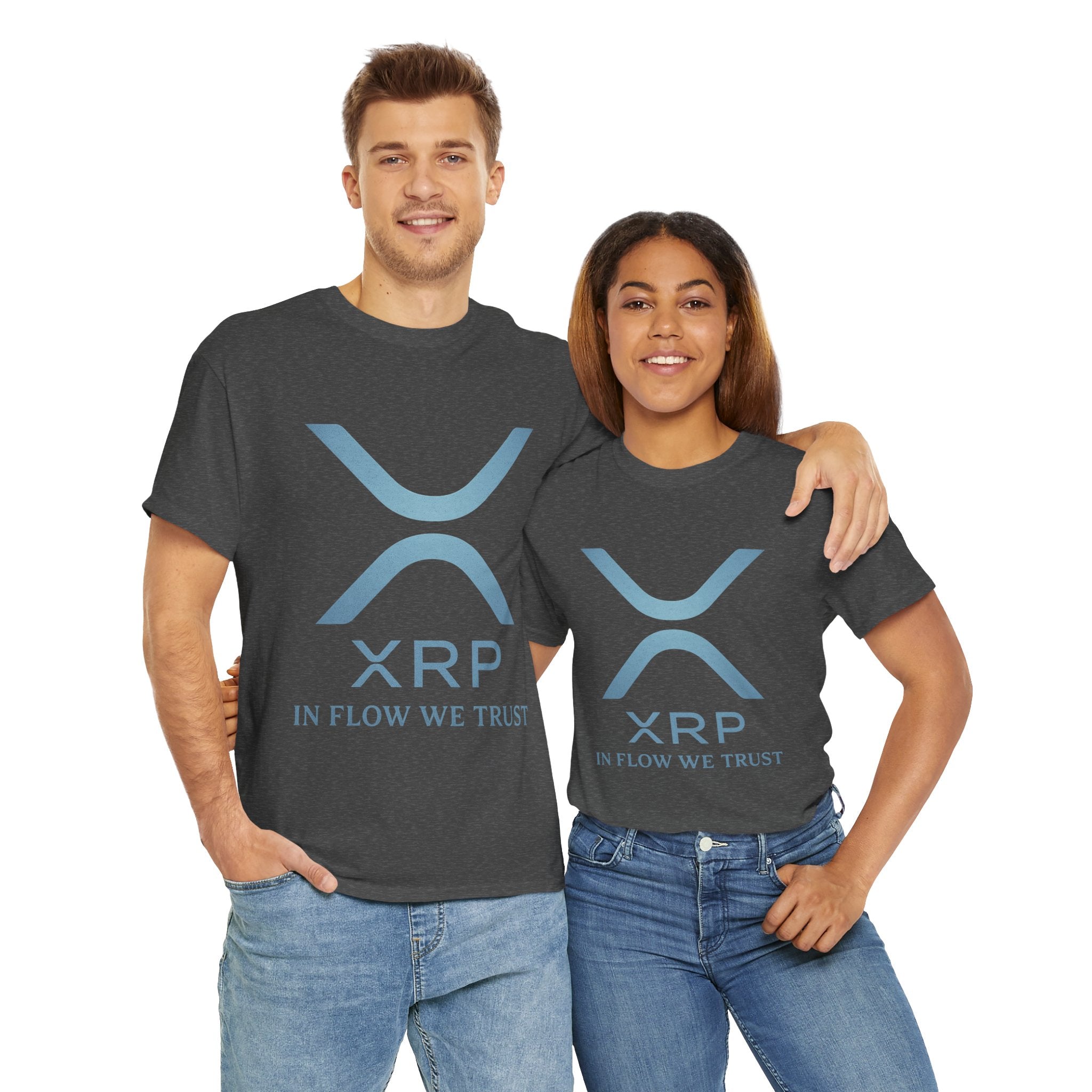 XRP Crypto Tee — "In Flow We Trust" Ripple Logo T-Shirt
