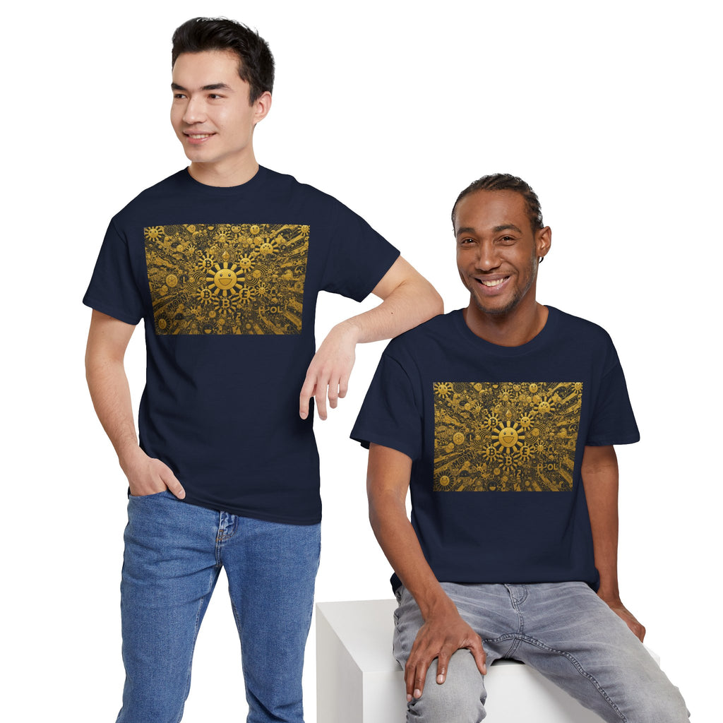 Sunflower Burst T‑Shirt — Golden Sunflower Pattern Tee