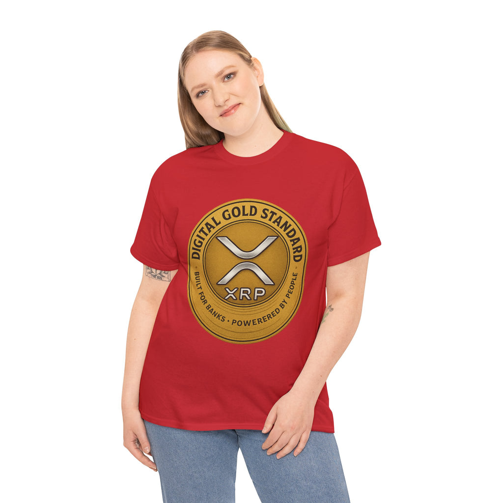 XRP Digital Gold Tee – Cryptocurrency Logo Shirt