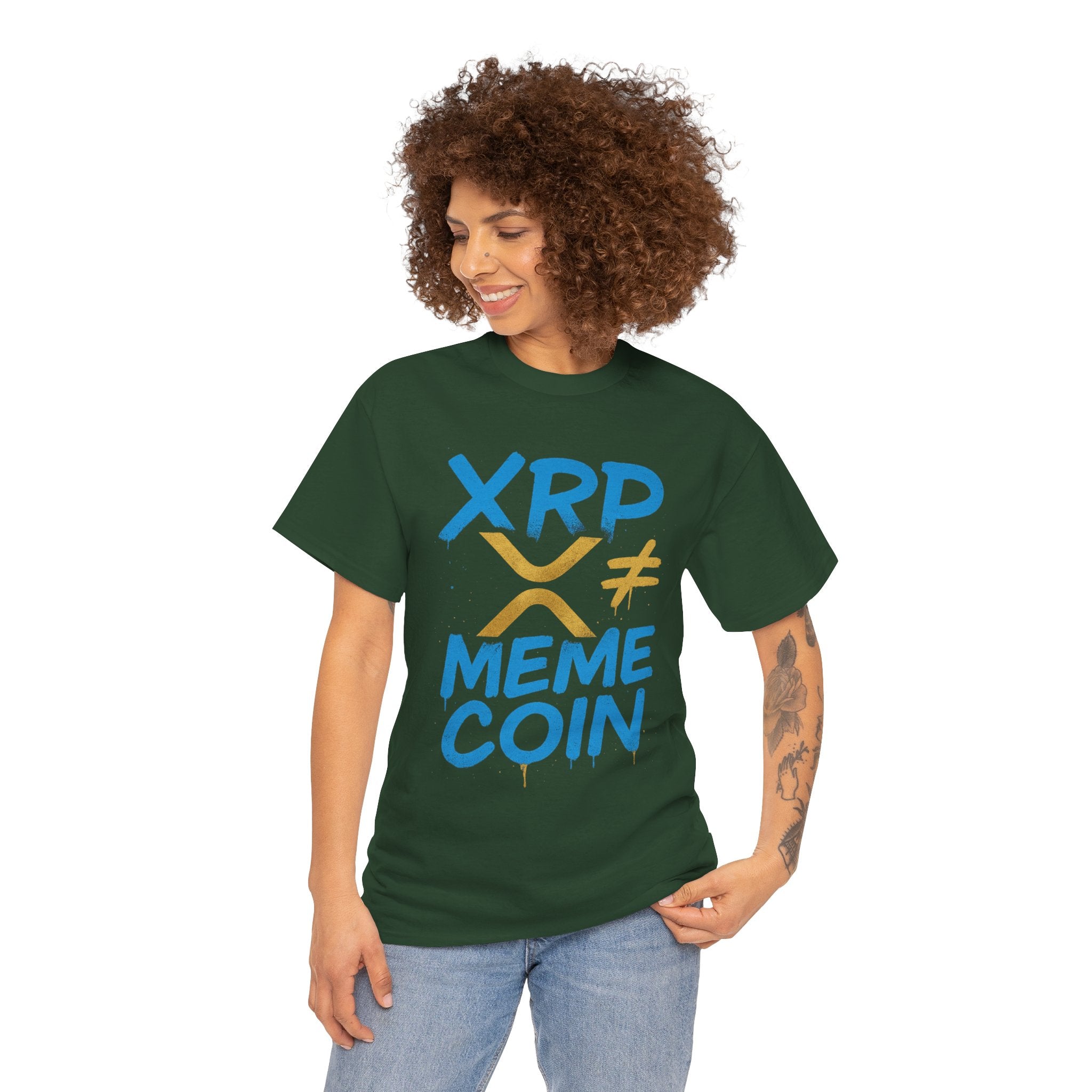 XRP ≠ Meme Coin T‑Shirt — Crypto Advocate Graphic Tee