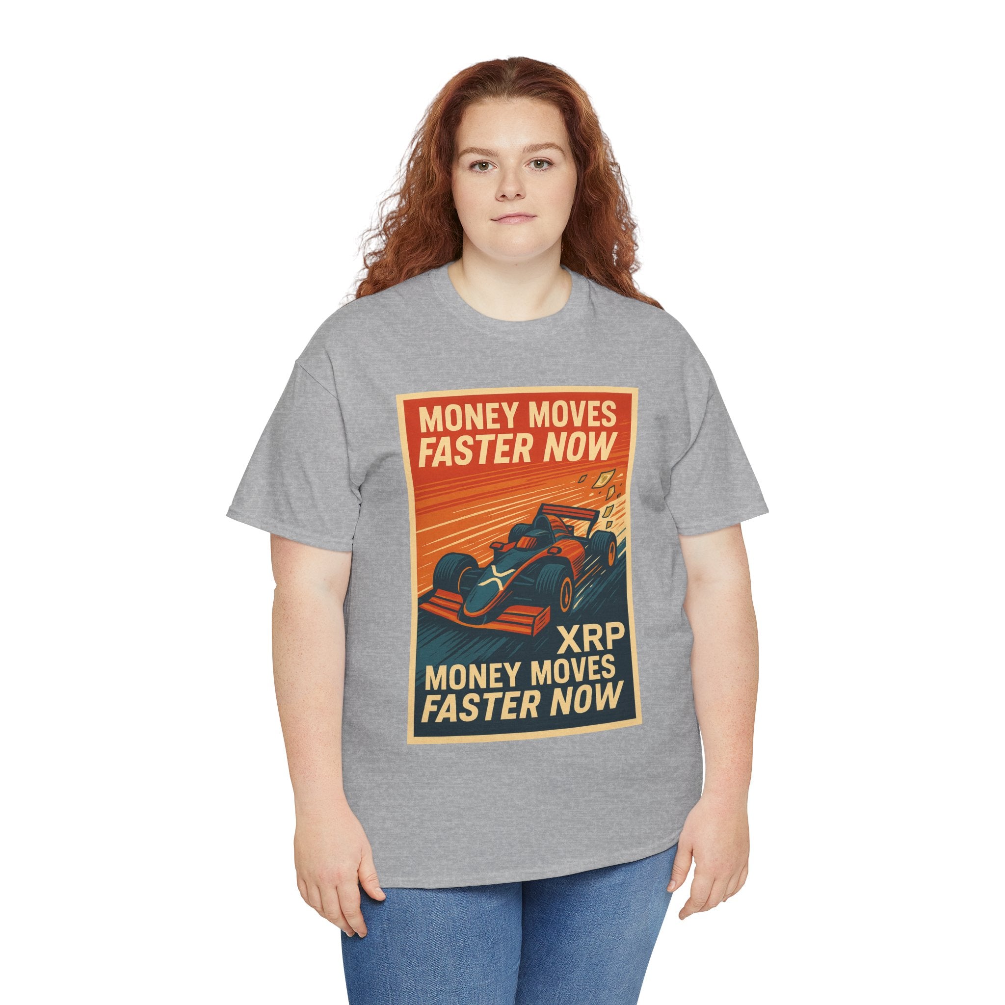XRP 'Money Moves Faster Now' Racing Tee — Crypto Enthusiast T-Shirt