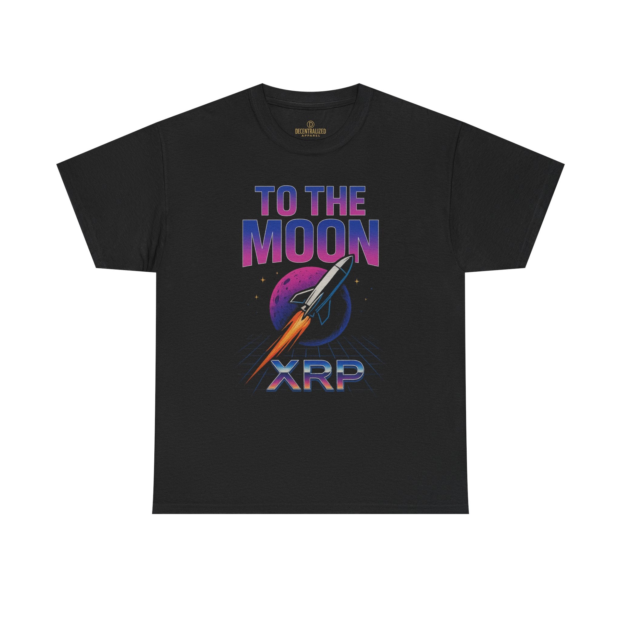 XRP 'To The Moon' T-Shirt — Crypto Investor Rocket Tee