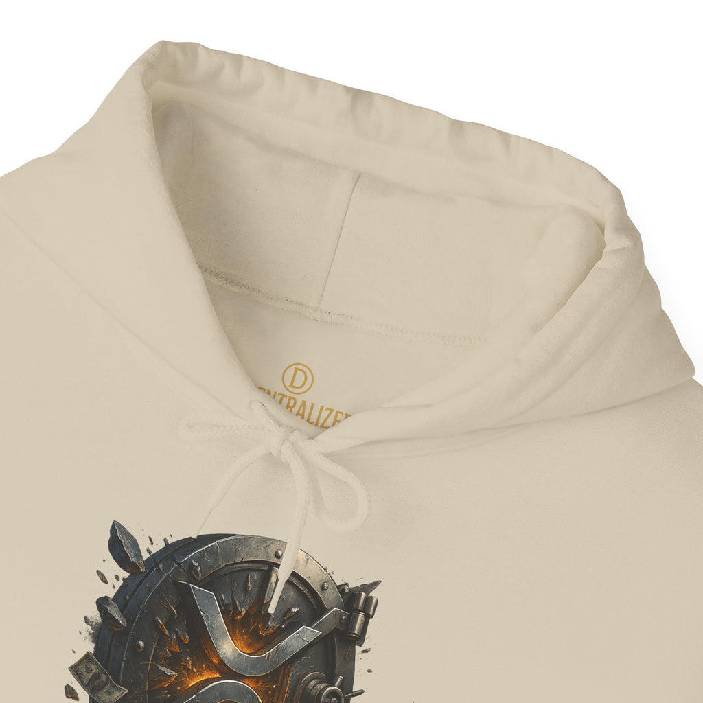 Viking Shield & Helmet Hoodie — Norse Warrior Graphic Sweatshirt