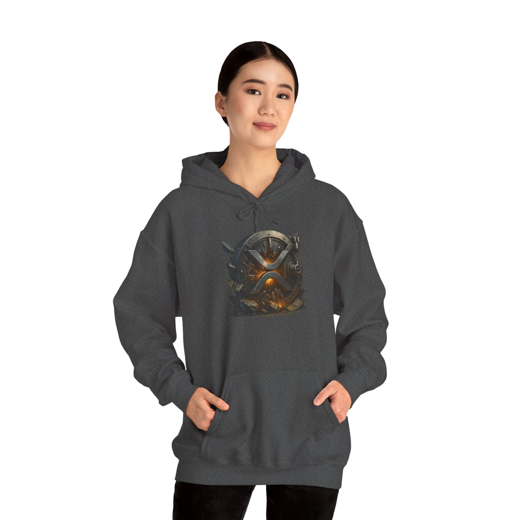 Viking Shield & Helmet Hoodie — Norse Warrior Graphic Sweatshirt