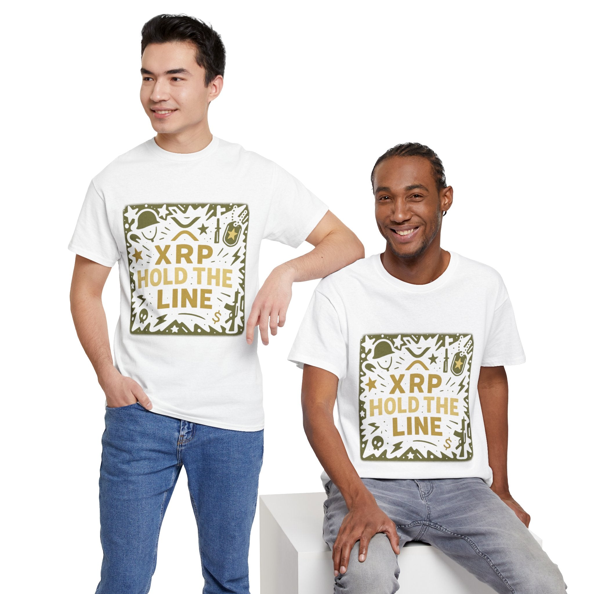 T-Shirt — XRP Hold The Line Crypto Graphic Tee