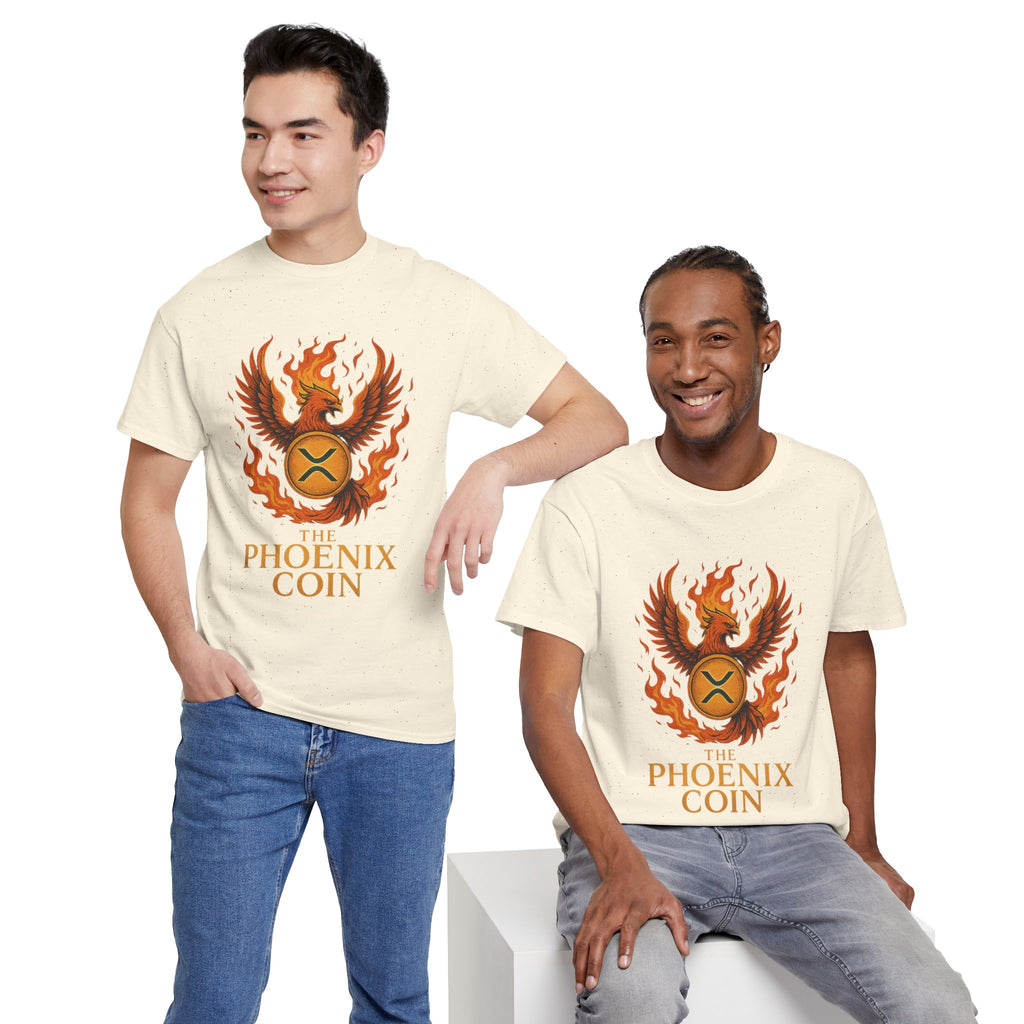 Phoenix Coin T‑Shirt — Fiery Phoenix Crypto Logo Tee