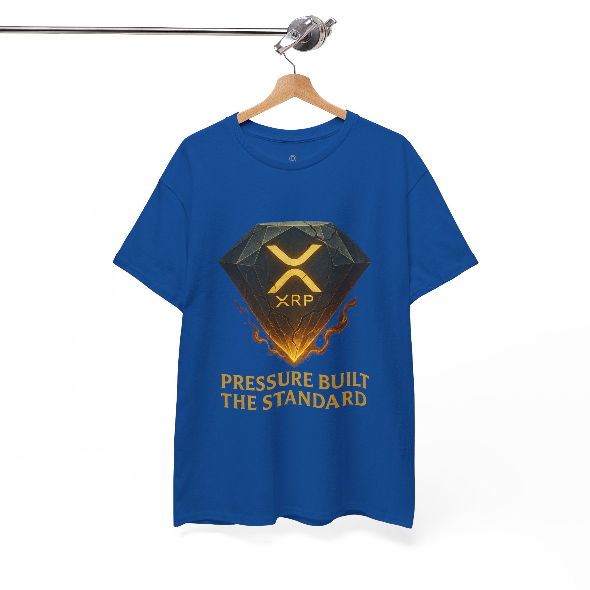 XRP Diamond Tee — "Pressure Built The Standard" Crypto Graphic T‑Shirt