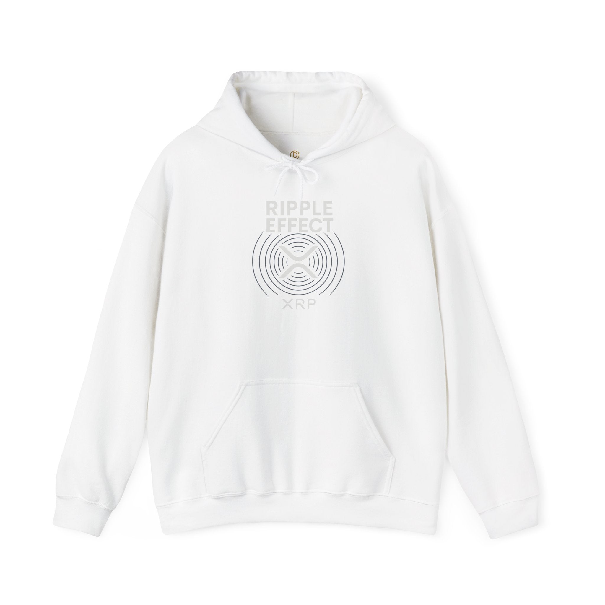 Ripple Effect Hoodie — Minimal Concentric Wave Graphic Sweatshirt