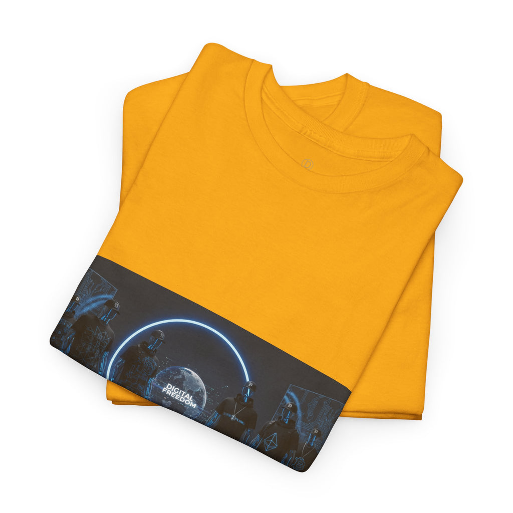 Sci‑Fi Portal Graphic Tee — Futuristic Neon Crew T-Shirt