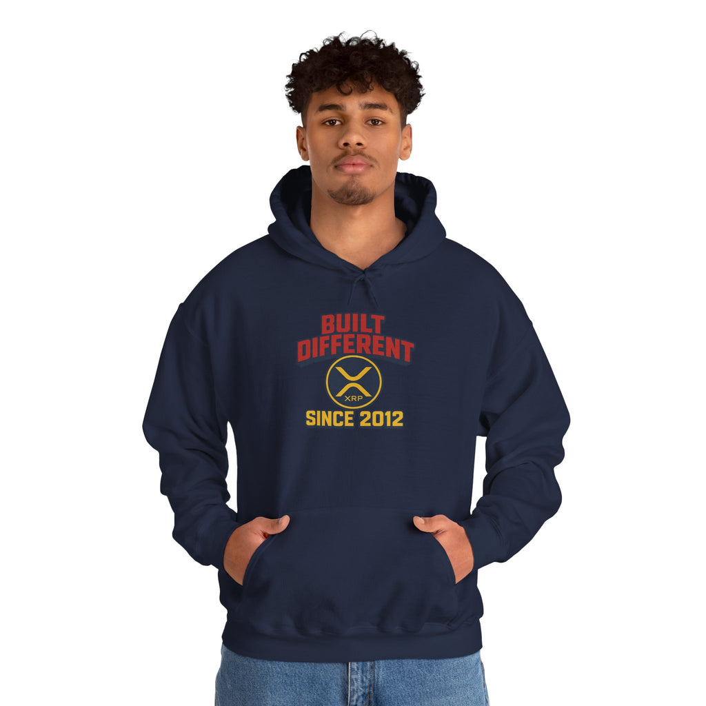 Hoodie - "Built Different Since 2012" Retro Athletic Pullover