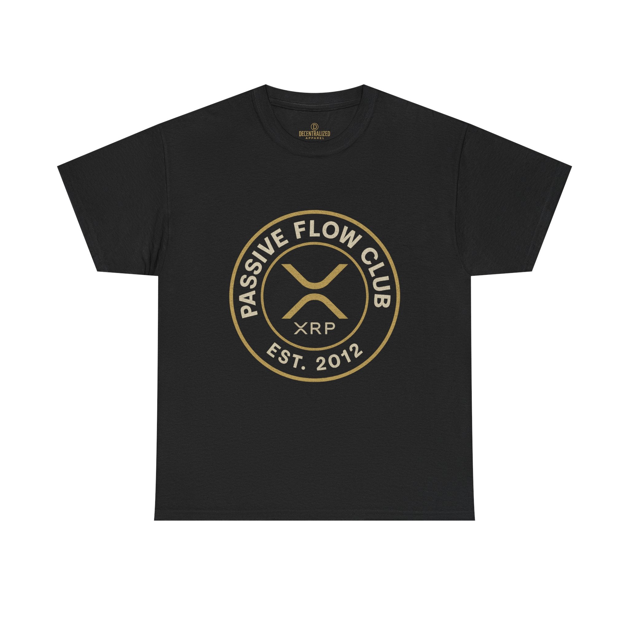 XRP Passive Flow Club T‑Shirt — Crypto Logo Tee (Est. 2012)