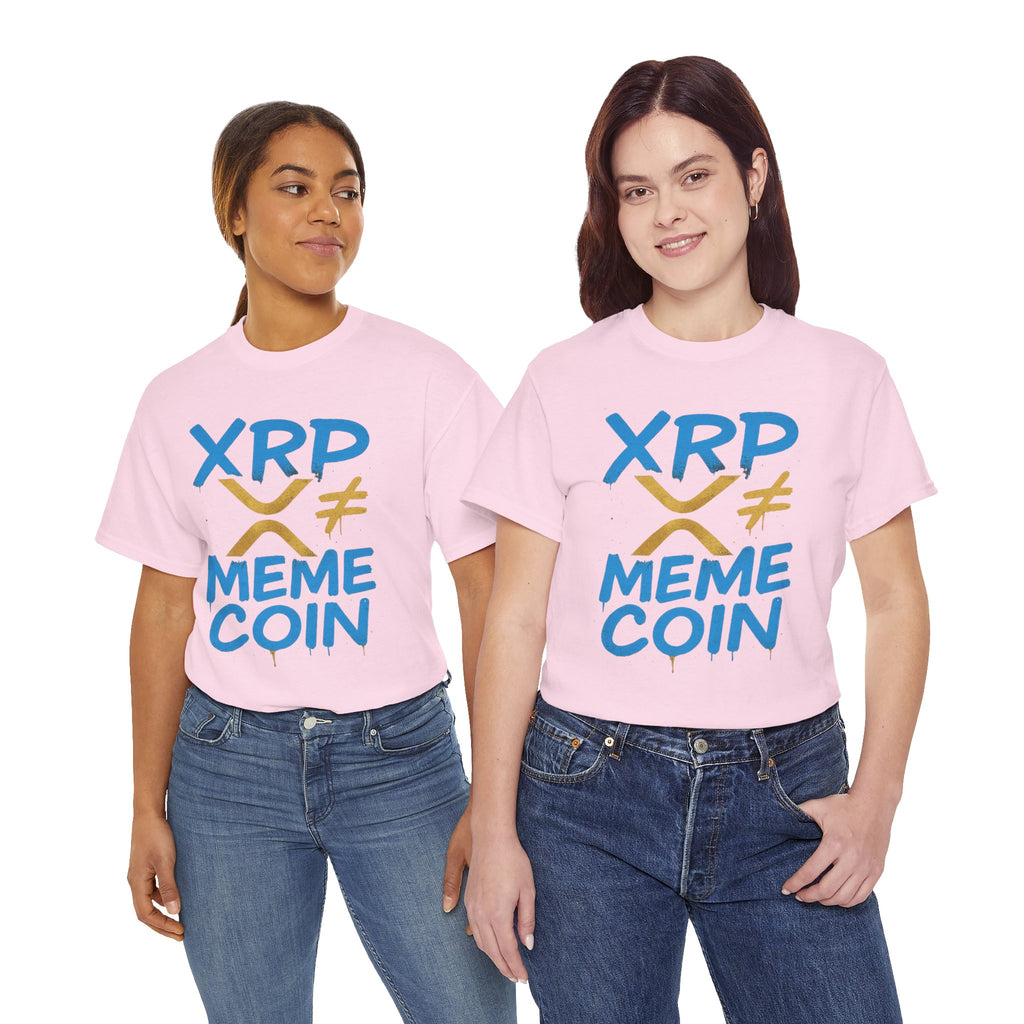XRP ≠ Meme Coin T‑Shirt — Crypto Advocate Graphic Tee