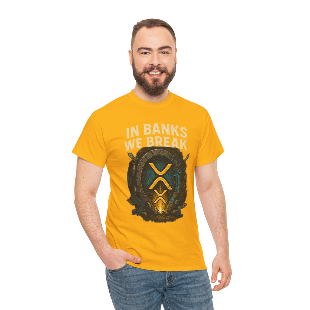 In Banks We Break XRP Crypto Graphic Tee