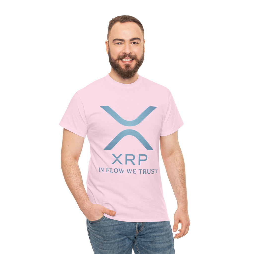 XRP Crypto Tee — "In Flow We Trust" Ripple Logo T-Shirt