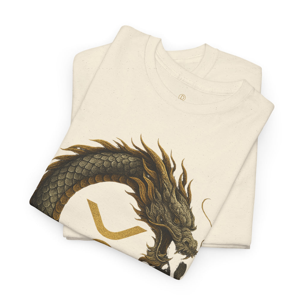 Dragon XRP Logo T-Shirt — Crypto XRP Circle Dragon Graphic Tee