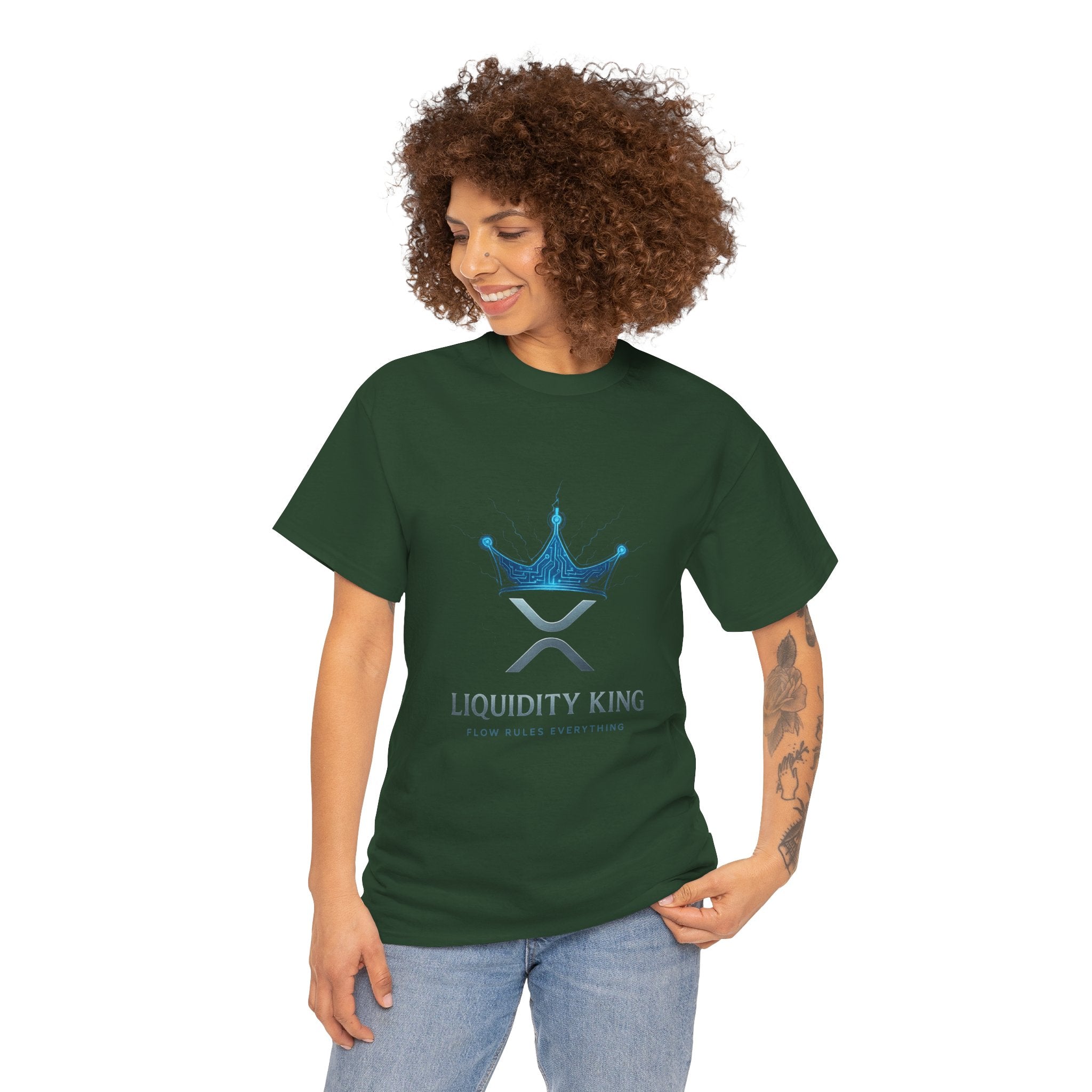 RIPPLE Liquidity King T-Shirt — Crypto XRP Crown Tee