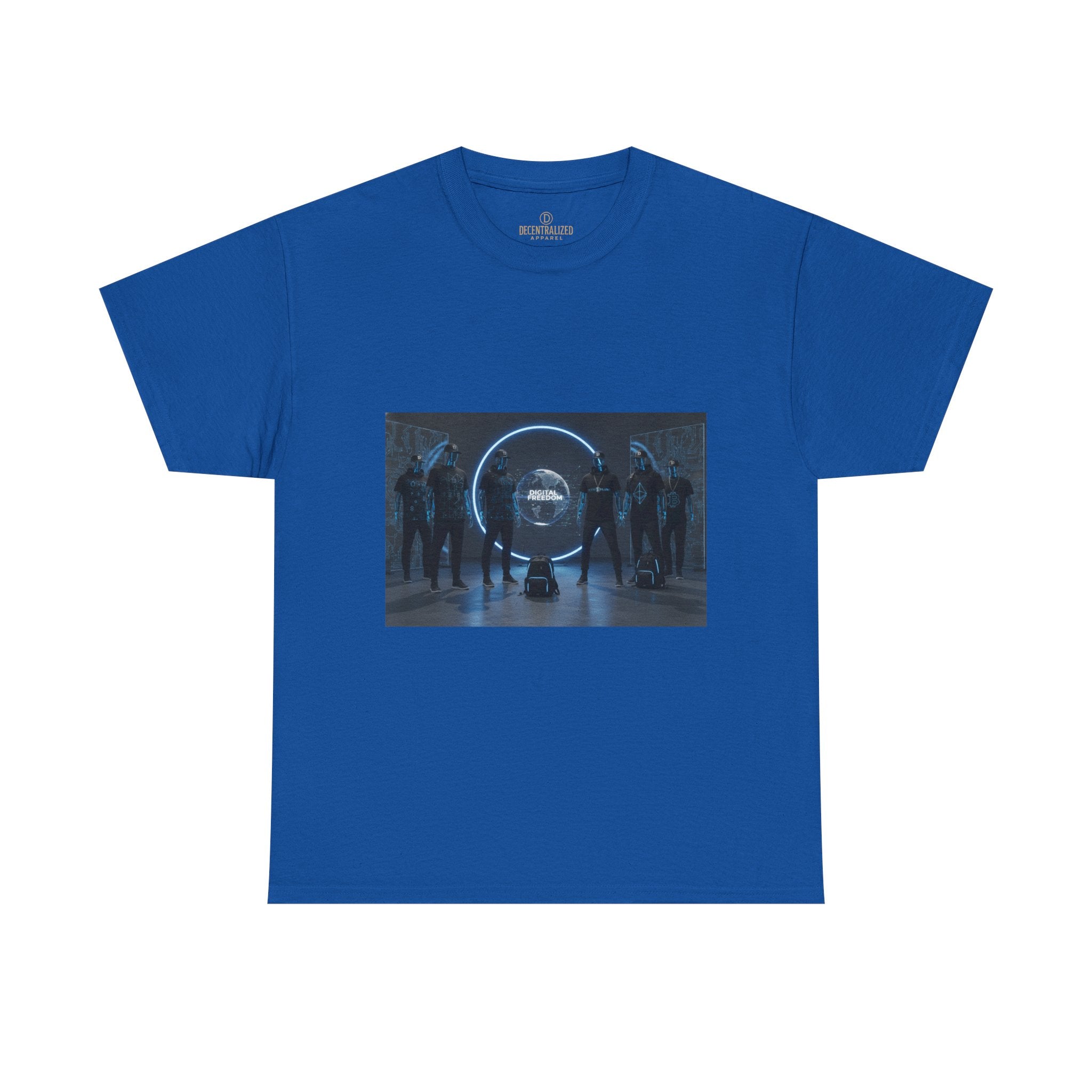Sci‑Fi Portal Graphic Tee — Futuristic Neon Crew T-Shirt