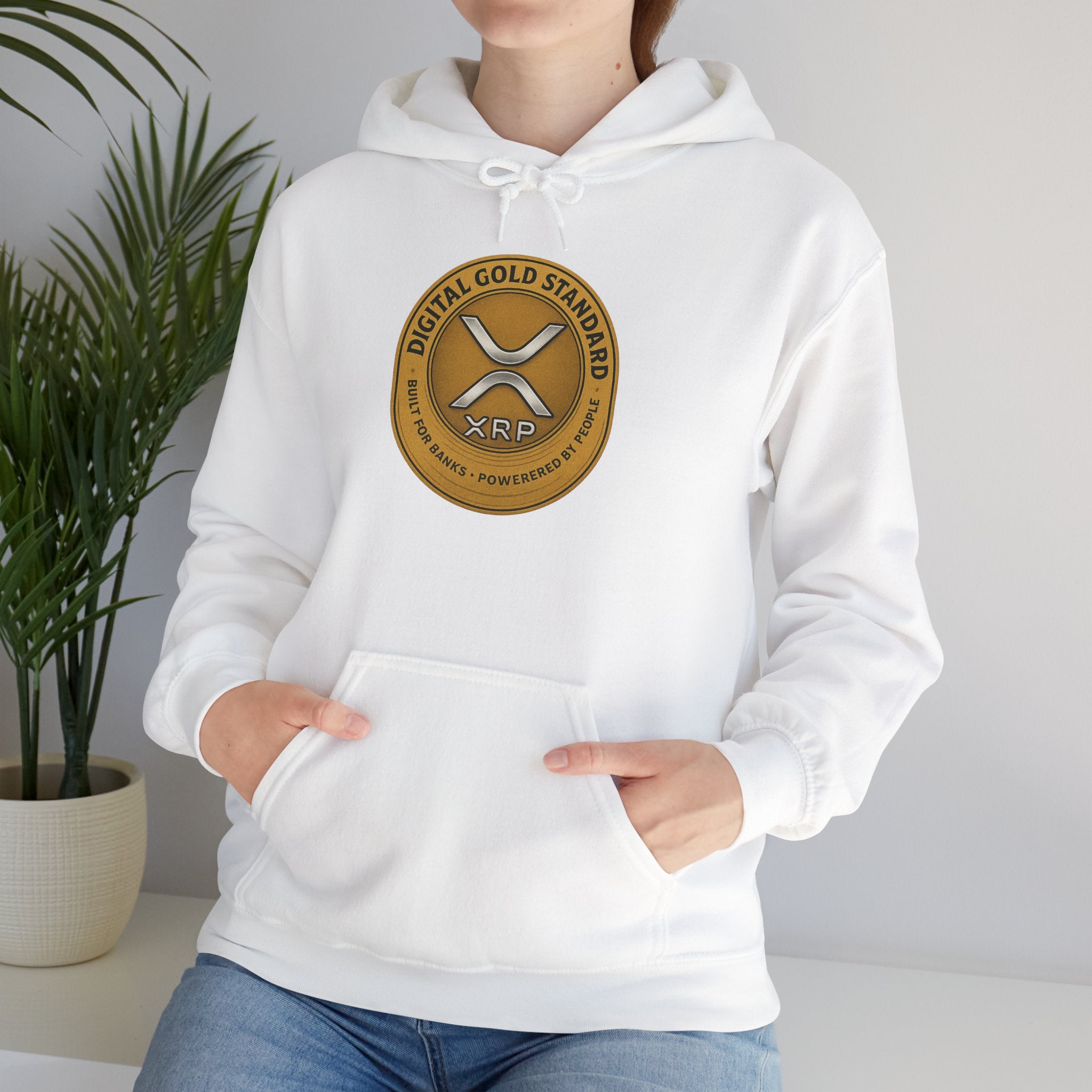 Crypto Coin Logo Hoodie — Digital Gold Standard XRP Emblem