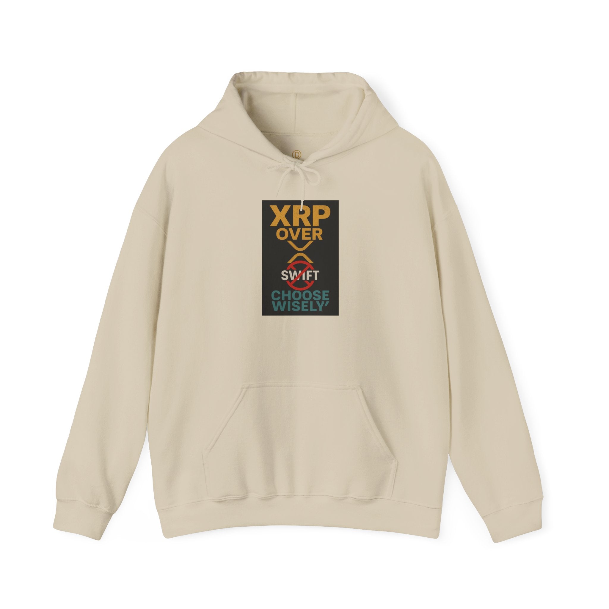 XRP Over Swift Hoodie - "Choose Wisely" Crypto Advocacy Sweatshirt