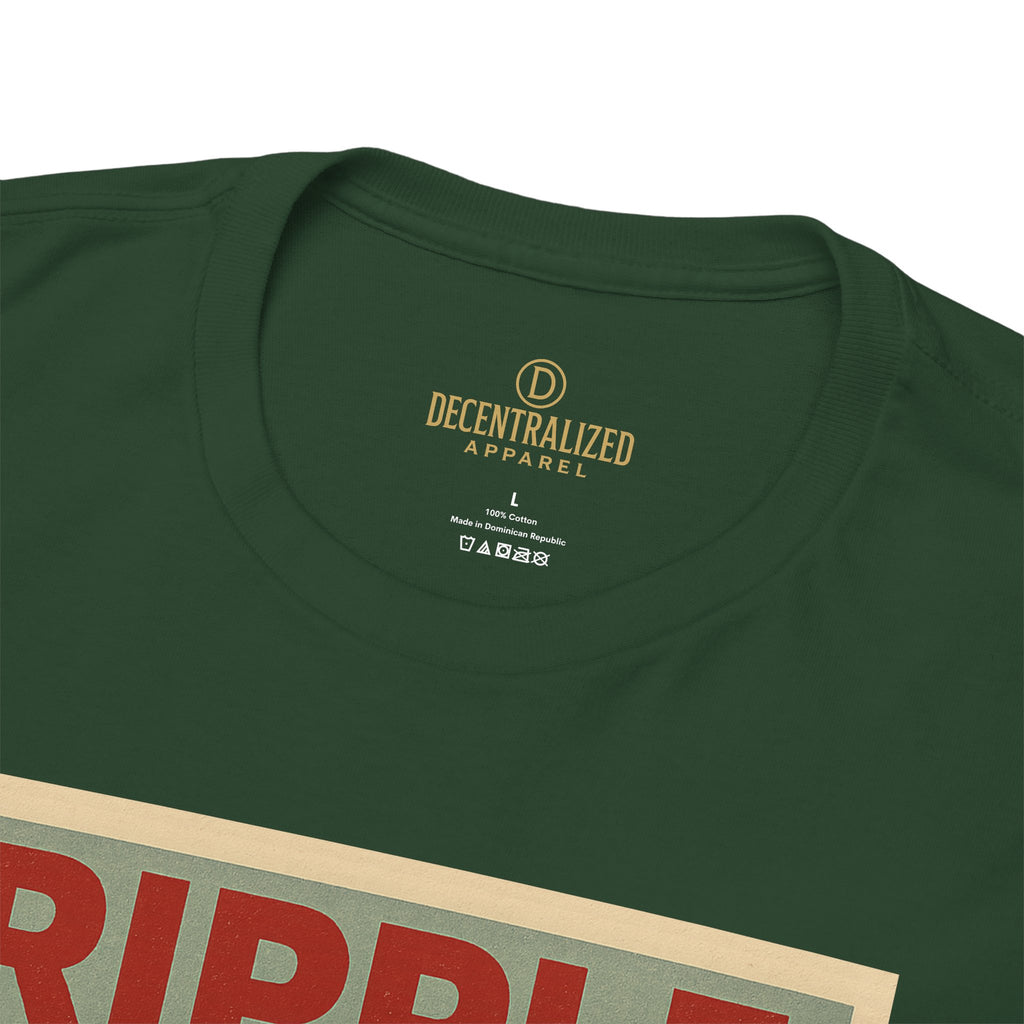 Ripple Effect Tee — Vintage Wave XRP Crypto Graphic T-Shirt