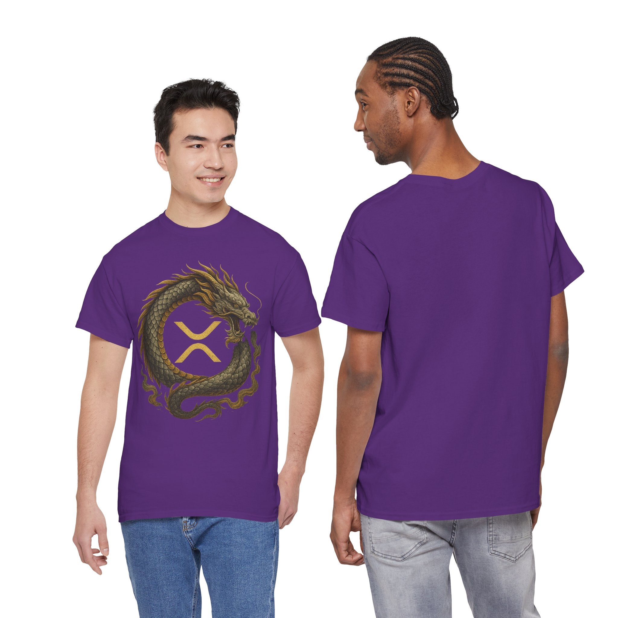 Dragon XRP Logo T-Shirt — Crypto XRP Circle Dragon Graphic Tee