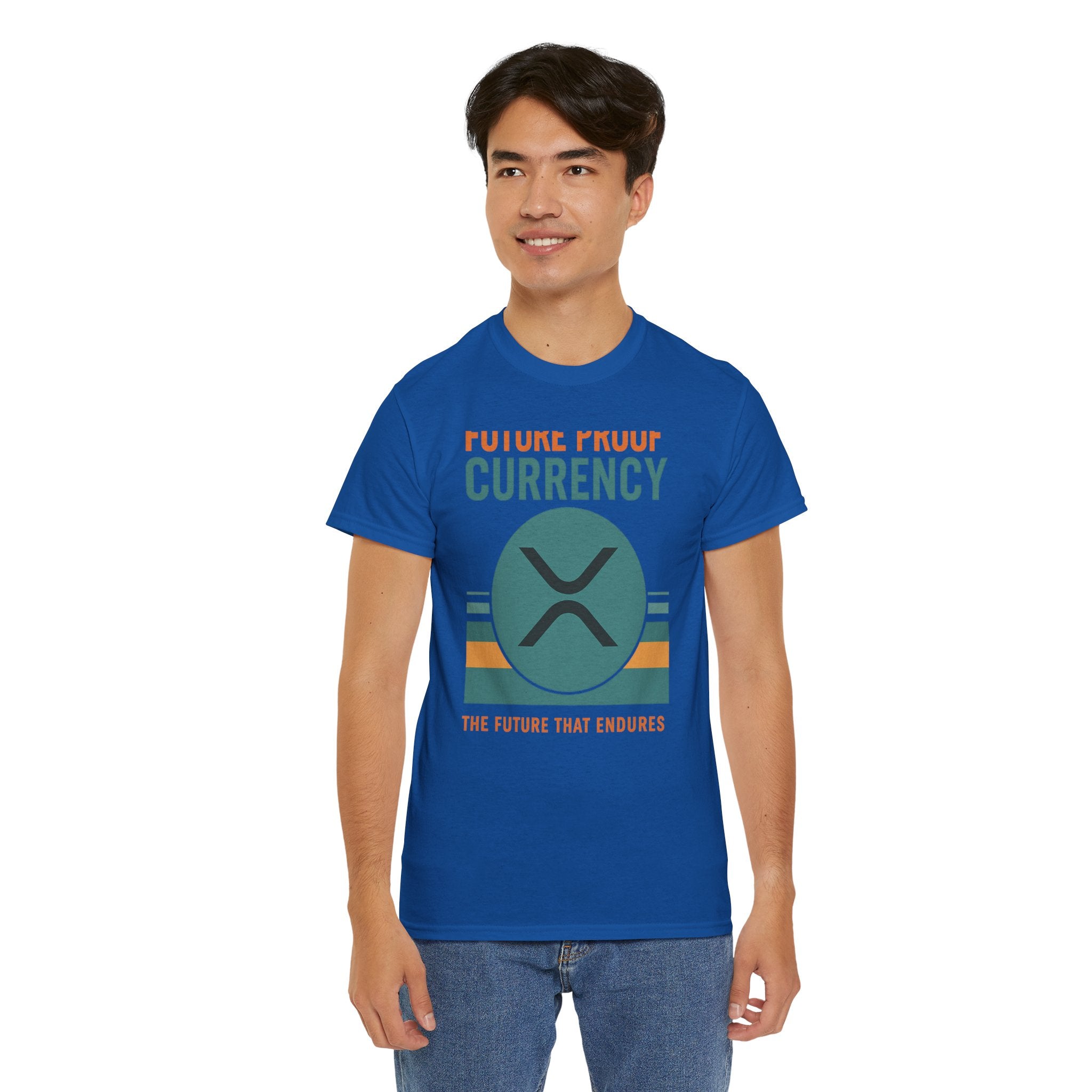 RIPPLE XRP 'Future Proof Currency' Graphic Tee — Crypto Retro Logo Shirt