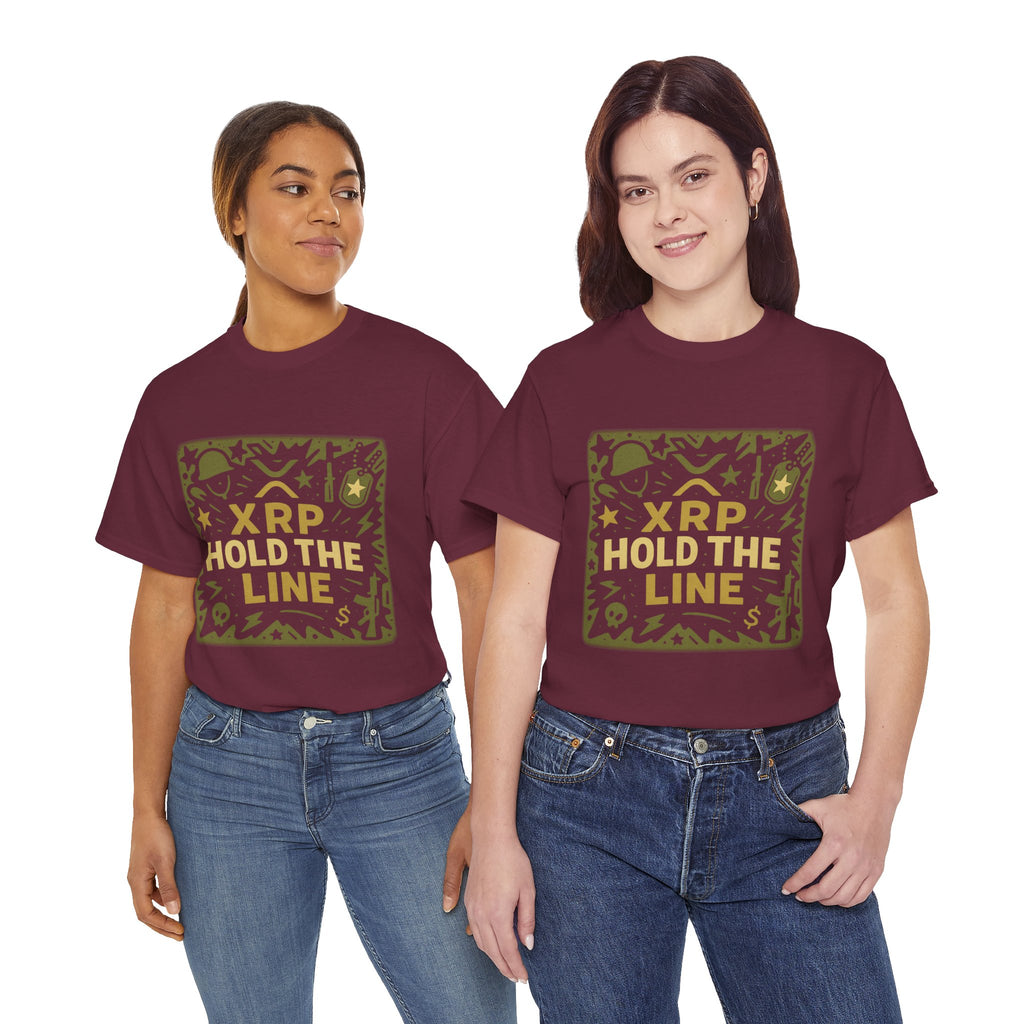 T-Shirt — XRP Hold The Line Crypto Graphic Tee