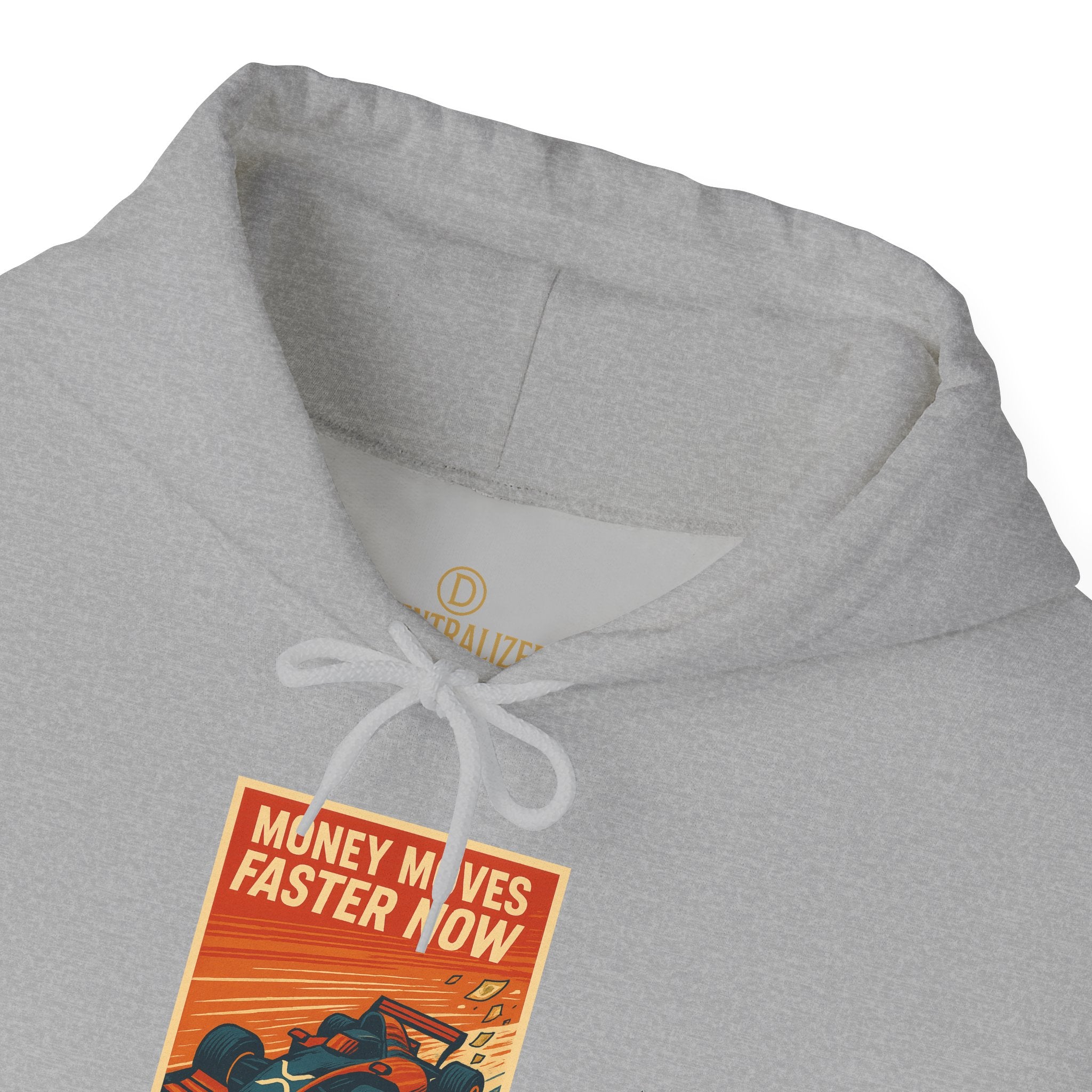 XRP 'Money Moves Faster Now' Hoodie – Crypto Retro Graphic Pullover