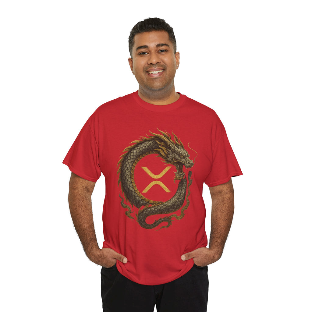 Dragon XRP Logo T-Shirt — Crypto XRP Circle Dragon Graphic Tee