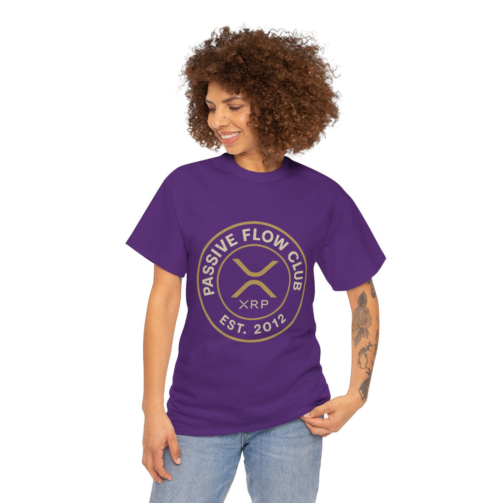 XRP Passive Flow Club T‑Shirt — Crypto Logo Tee (Est. 2012)